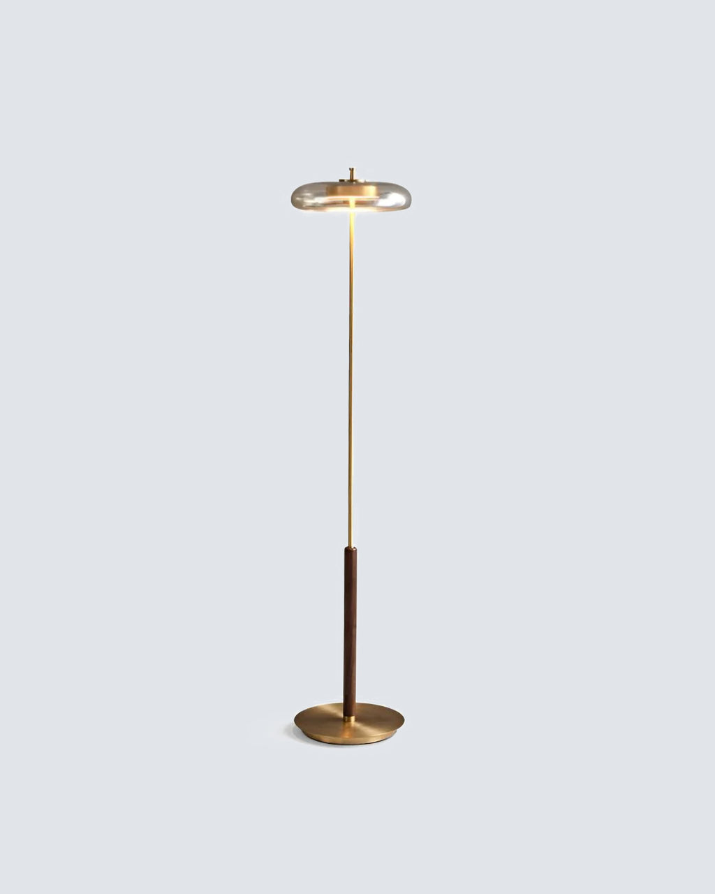 Zenviae Orbit Glow Floor Lamp front view on white background