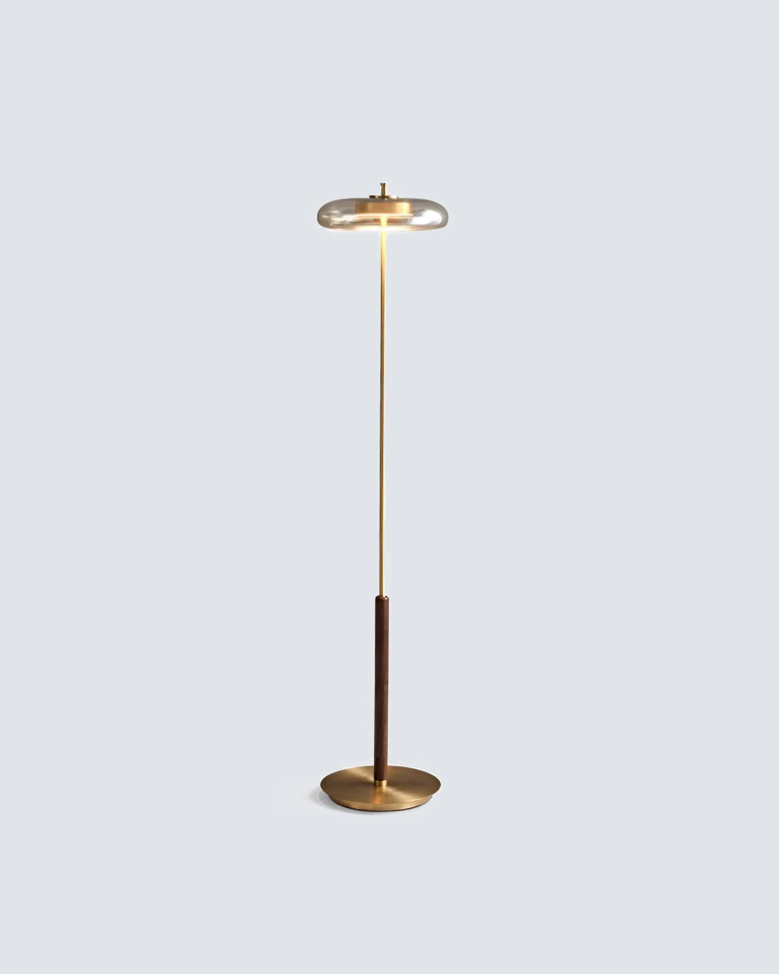 Zenviae Orbit Glow Floor Lamp front view on white background