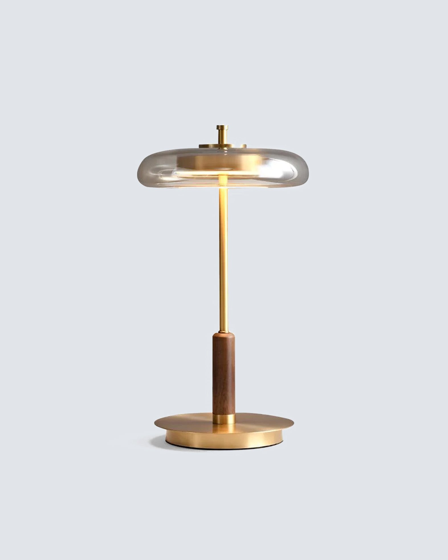 Zenviae Orbit Glow Table Lamp front view on white background