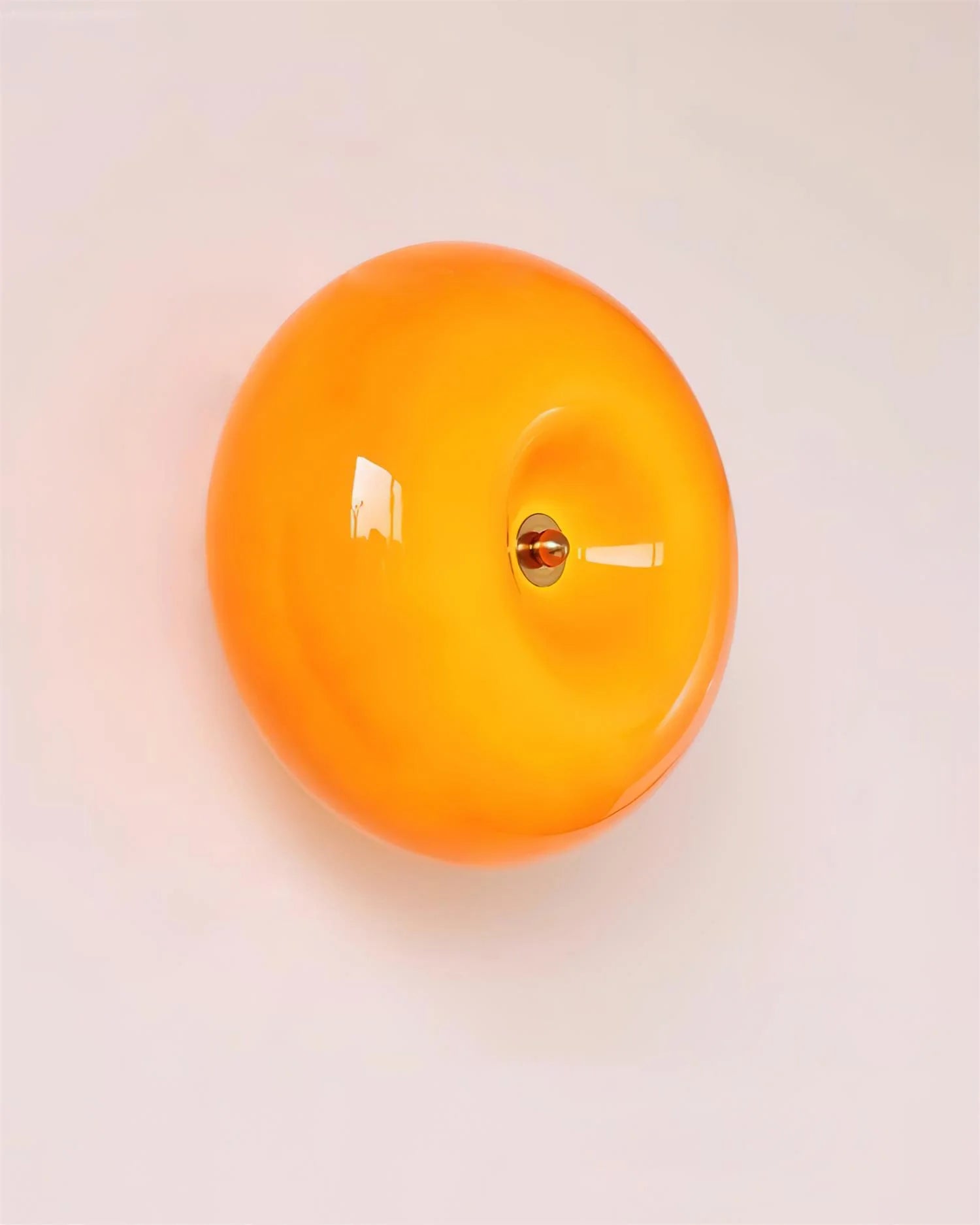 Zenviae Sunny Donut Wall Lamp front view on wall